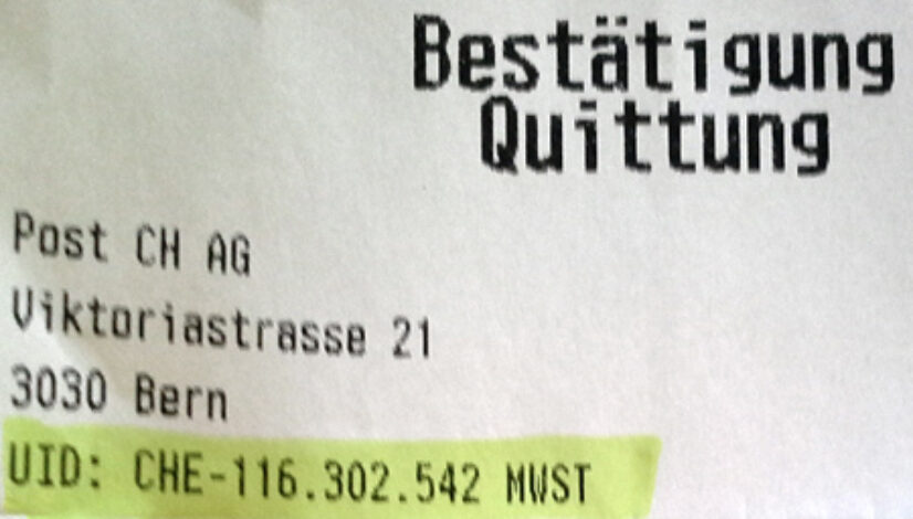 UID-Quittung